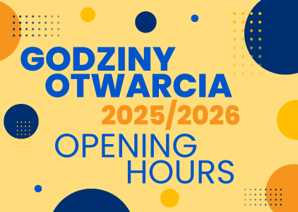Godziny otwarcia BUG w roku akademickim 2025/2025