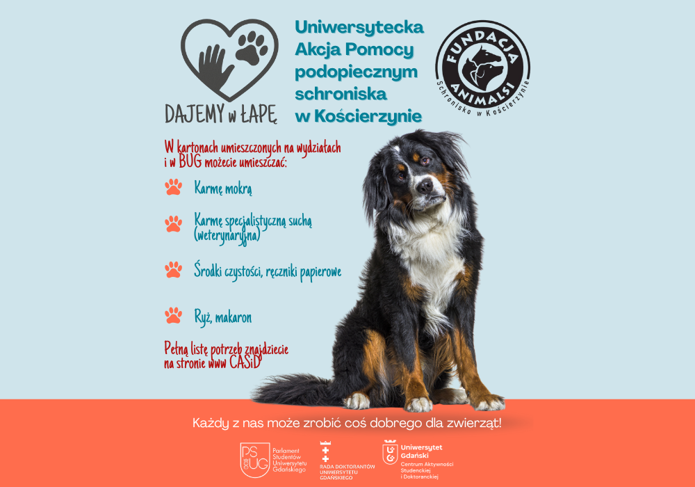 Akcja charytatywna „Dajemy w Łapę”- zbiórka darów 