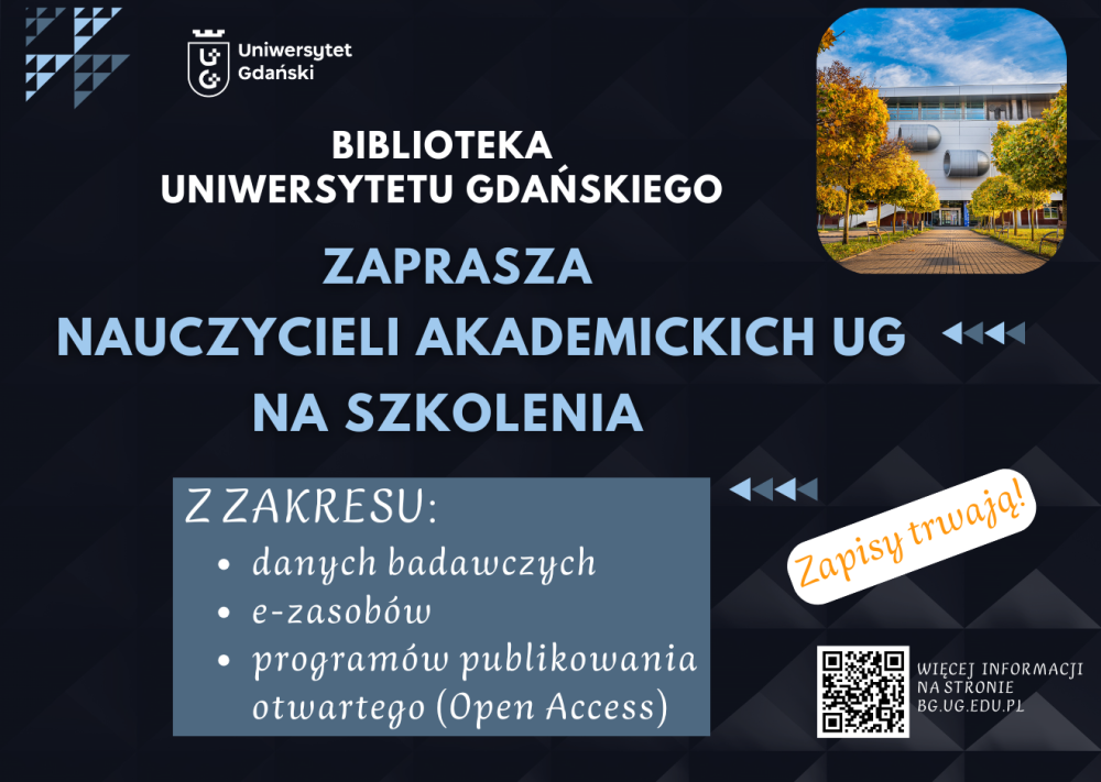Ulotka - szkolenia i warsztaty dla nauczycieli akademickich UG