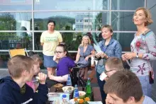 Grupa stażystów z nauczycielami 