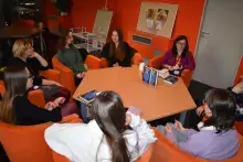Spotkanie Klubu Książki: przywitanie uczestników