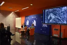 Spotkanie autorskie z dr Katarzyną Warską wokół książki Bruno Schulz idzie do szkoły. Fot. Marietta Tiszbein