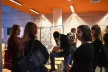 Spotkanie autorskie z dr Katarzyną Warską wokół książki Bruno Schulz idzie do szkoły. Fot. Marietta Tiszbein