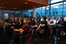 Spotkanie autorskie z dr Katarzyną Warską wokół książki Bruno Schulz idzie do szkoły. Fot. Bartłomiej Jętczak