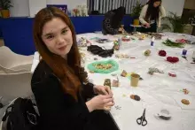 relacja z warsztatów "Ecoozdoby z korków"