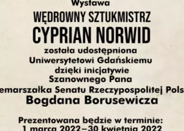 Wędrowny Sztukmistrz Cyprian Norwid - wystawa