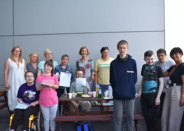 Stażyści w Bibliotece Głównej UG - podziękowanie