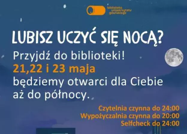 Biblioteka Główna UG otwarta aż do północy!