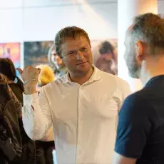 Tryptyk: Eros | Tanatos | Logos. Artyści: Denis Chyżawski, Wiktor Kuczewski, Mila Chyżawska - wystawa malarstwa w Bibliotece Głównej