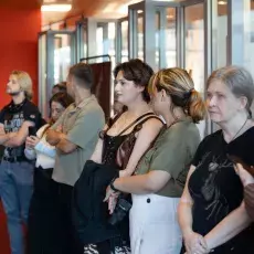 Tryptyk: Eros | Tanatos | Logos. Artyści: Denis Chyżawski, Wiktor Kuczewski, Mila Chyżawska - wystawa malarstwa w Bibliotece Głównej