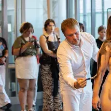 Tryptyk: Eros | Tanatos | Logos. Artyści: Denis Chyżawski, Wiktor Kuczewski, Mila Chyżawska - wystawa malarstwa w Bibliotece Głównej